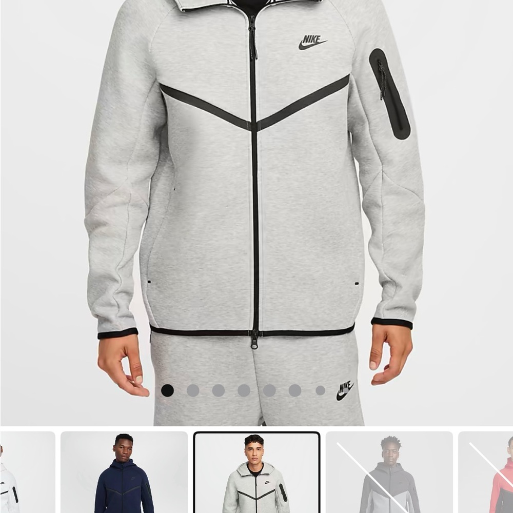 Nike Men's Light Gray Performance Jacket